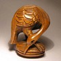 Wooden Netsuke Bird