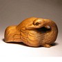 Wooden Netsuke Bird