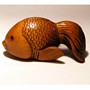Wooden Netsuke Fish