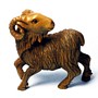 Wooden Netsuke Goat 