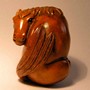Wooden Netsuk--Horse