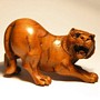Wooden Netsuke--Tiger